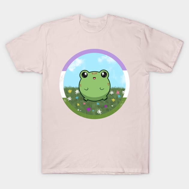 Pride Froggo (Genderqueer) T-Shirt by GummiFrogArt